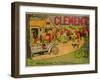 Poster Advertising 'Cycles and Motorcars Clement', Pre Saint-Gervais, 1906-French School-Framed Giclee Print