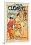 Poster Advertising 'Cycles Clement', Pre Saint-Gervais (Colour Litho)-French-Framed Giclee Print