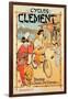 Poster Advertising 'Cycles Clement', Pre Saint-Gervais (Colour Litho)-French-Framed Giclee Print