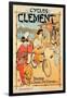 Poster Advertising 'Cycles Clement', Pre Saint-Gervais (Colour Litho)-French-Framed Giclee Print