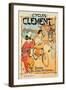 Poster Advertising 'Cycles Clement', Pre Saint-Gervais (Colour Litho)-French-Framed Giclee Print