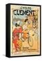 Poster Advertising 'Cycles Clement', Pre Saint-Gervais (Colour Litho)-French-Framed Stretched Canvas