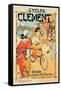 Poster Advertising 'Cycles Clement', Pre Saint-Gervais (Colour Litho)-French-Framed Stretched Canvas