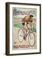 Poster Advertising Cycles 'La Francaise' on 'Michelin' Tyres-Privat Livemont-Framed Giclee Print