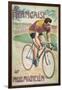 Poster Advertising Cycles 'La Francaise' on 'Michelin' Tyres-Privat Livemont-Framed Giclee Print