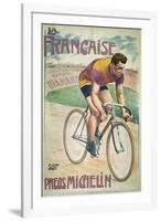 Poster Advertising Cycles 'La Francaise' on 'Michelin' Tyres-Privat Livemont-Framed Giclee Print