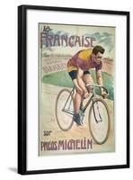 Poster Advertising Cycles 'La Francaise' on 'Michelin' Tyres-Privat Livemont-Framed Giclee Print