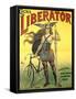 Poster Advertising 'Cycles Liberator' from Pantin, Printed by Kossoth Et Cie, Paris-Pal-Framed Stretched Canvas
