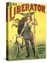 Poster Advertising 'Cycles Liberator' from Pantin, Printed by Kossoth Et Cie, Paris-Pal-Stretched Canvas