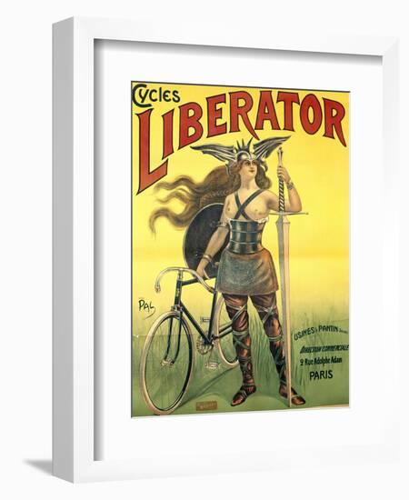 Poster Advertising 'Cycles Liberator' from Pantin, Printed by Kossoth Et Cie, Paris-Pal-Framed Giclee Print