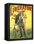 Poster Advertising 'Cycles Liberator' from Pantin, Printed by Kossoth Et Cie, Paris-Pal-Framed Stretched Canvas