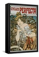 Poster Advertising 'Cycles Perfecta', 1902-Alphonse Mucha-Framed Stretched Canvas