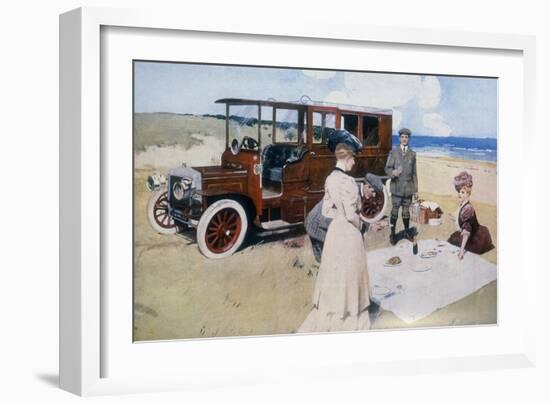 Poster Advertising Daimler Cars, 1907-null-Framed Giclee Print