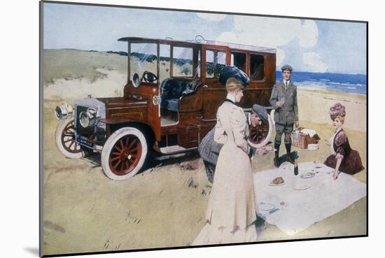 Poster Advertising Daimler Cars, 1907-null-Mounted Giclee Print