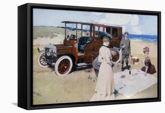 Poster Advertising Daimler Cars, 1907-null-Framed Stretched Canvas