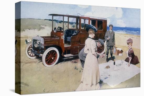 Poster Advertising Daimler Cars, 1907-null-Stretched Canvas