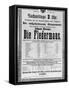 Poster Advertising 'Die Fledermaus' by Johann Strauss the Younger, for a Performance-Austrian School-Framed Stretched Canvas