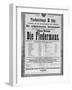 Poster Advertising 'Die Fledermaus' by Johann Strauss the Younger, for a Performance-Austrian School-Framed Giclee Print