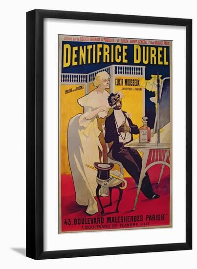 Poster Advertising Durel Toothpaste-Duzolle-Framed Giclee Print