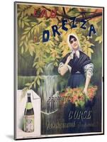 Poster Advertising 'Eau D'Orezza', Natural Mineral Water-P. Ribera-Mounted Giclee Print