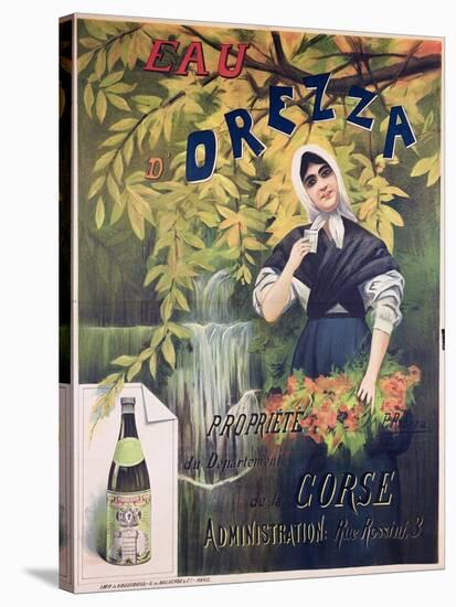 Poster Advertising 'Eau D'Orezza', Natural Mineral Water-P. Ribera-Stretched Canvas