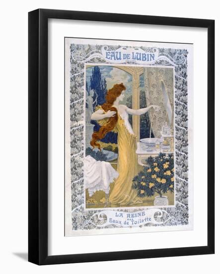 Poster Advertising 'Eau De Lubin', C.1900-Eugene Grasset-Framed Giclee Print