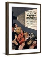 Poster Advertising Edison's Life Size Animated Pictures-Albert Morrow-Framed Giclee Print