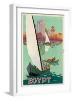 Poster advertising Egypt. (Printed by the Institut Graphique Egyptien)-H. Hashim-Framed Giclee Print