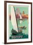 Poster advertising Egypt. (Printed by the Institut Graphique Egyptien)-H. Hashim-Framed Giclee Print