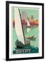 Poster advertising Egypt. (Printed by the Institut Graphique Egyptien)-H. Hashim-Framed Giclee Print