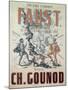 Poster Advertising Faust, Opera by Charles Gounod-null-Mounted Giclee Print