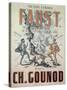 Poster Advertising Faust, Opera by Charles Gounod-null-Stretched Canvas