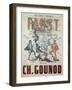 Poster Advertising Faust, Opera by Charles Gounod-null-Framed Giclee Print