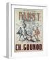Poster Advertising Faust, Opera by Charles Gounod-null-Framed Giclee Print