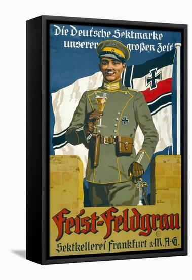 Poster Advertising Feist Champagne, 1917-null-Framed Stretched Canvas