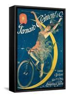 Poster Advertising 'Fernand Clement' Bicycles-Pal-Framed Stretched Canvas