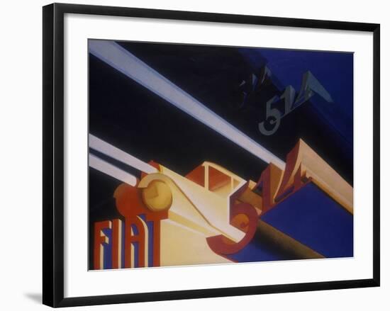 Poster Advertising Fiat Cars, 1931-null-Framed Giclee Print