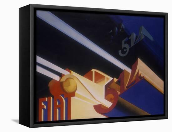 Poster Advertising Fiat Cars, 1931-null-Framed Stretched Canvas