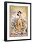 Poster Advertising Flights to Hawaii with United Air Lines, C.1950-null-Framed Giclee Print