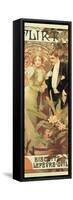 Poster Advertising 'Flirt' Biscuits by 'Lefevre-Utile', 1899-Alphonse Mucha-Framed Stretched Canvas