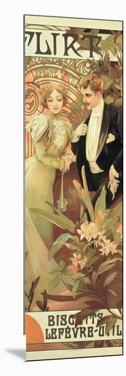 Poster Advertising 'Flirt' Biscuits by 'Lefevre-Utile', 1899-Alphonse Mucha-Mounted Giclee Print
