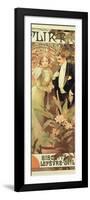 Poster Advertising 'Flirt' Biscuits by 'Lefevre-Utile', 1899-Alphonse Mucha-Framed Giclee Print