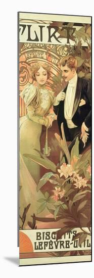 Poster Advertising 'Flirt' Biscuits by 'Lefevre-Utile', 1899-Alphonse Mucha-Mounted Giclee Print