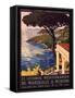 Poster Advertising French Railways to Mediterranean Coast-null-Framed Stretched Canvas