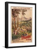 Poster Advertising French Railways to St Honore Les Bains-null-Framed Art Print