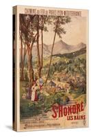 Poster Advertising French Railways to St Honore Les Bains-null-Stretched Canvas