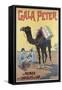 Poster Advertising 'Gala-Peter' Chocolate-null-Framed Stretched Canvas