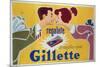 Poster Advertising Gillette Razors-Italian School-Mounted Giclee Print