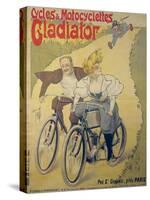 Poster Advertising Gladiator Bicycles and Motorcycles-Ferdinand Misti-mifliez-Stretched Canvas