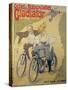 Poster Advertising Gladiator Bicycles and Motorcycles-Ferdinand Misti-mifliez-Stretched Canvas